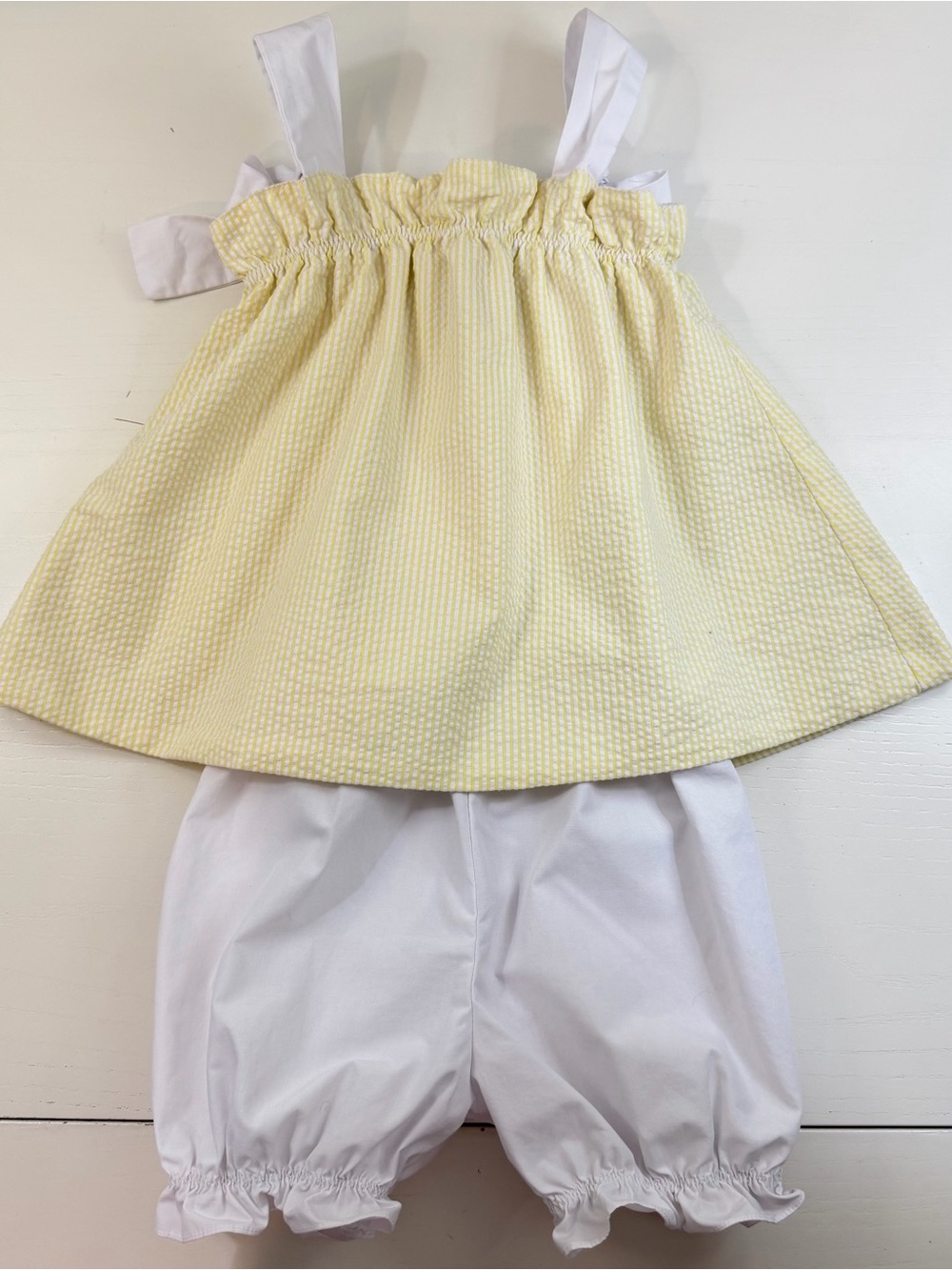 TBBC Lainey Set Yellow Seersucker 3T